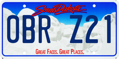 SD license plate 0BRZ21