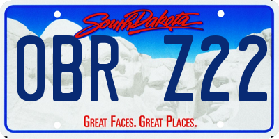 SD license plate 0BRZ22