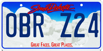 SD license plate 0BRZ24