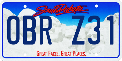 SD license plate 0BRZ31
