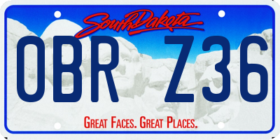 SD license plate 0BRZ36
