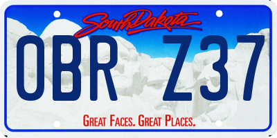 SD license plate 0BRZ37