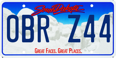 SD license plate 0BRZ44