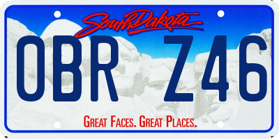 SD license plate 0BRZ46