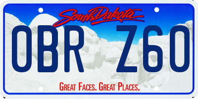 SD license plate 0BRZ60
