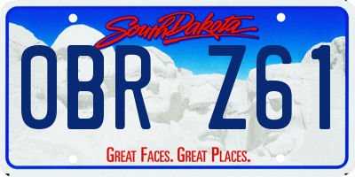 SD license plate 0BRZ61