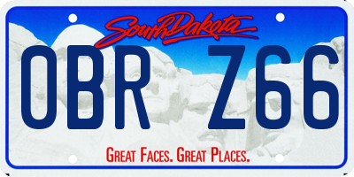 SD license plate 0BRZ66
