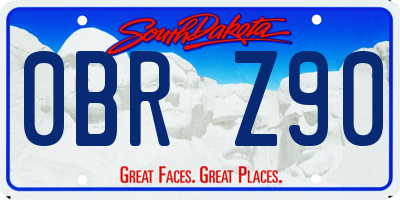 SD license plate 0BRZ90