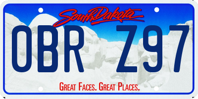 SD license plate 0BRZ97