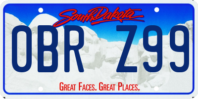 SD license plate 0BRZ99