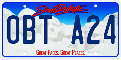 SD license plate 0BTA24