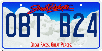 SD license plate 0BTB24