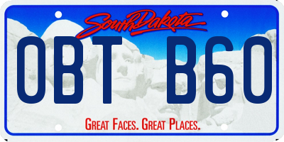 SD license plate 0BTB60