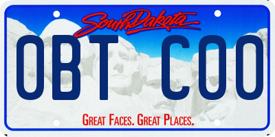SD license plate 0BTC00