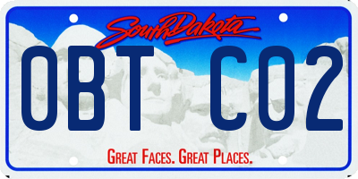SD license plate 0BTC02