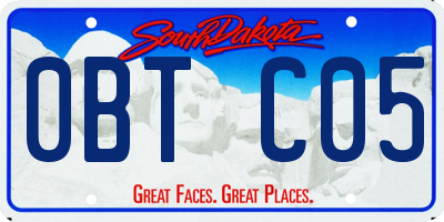 SD license plate 0BTC05