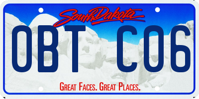 SD license plate 0BTC06