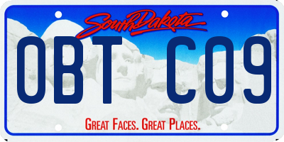 SD license plate 0BTC09