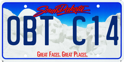 SD license plate 0BTC14