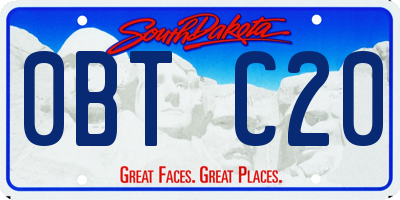 SD license plate 0BTC20