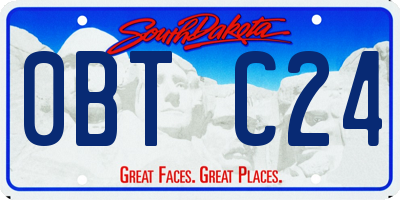 SD license plate 0BTC24
