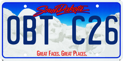 SD license plate 0BTC26
