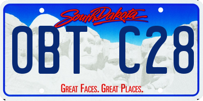 SD license plate 0BTC28