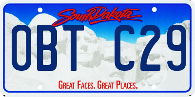 SD license plate 0BTC29