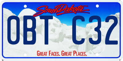SD license plate 0BTC32