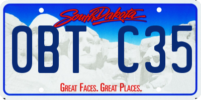 SD license plate 0BTC35
