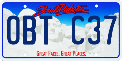 SD license plate 0BTC37