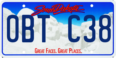 SD license plate 0BTC38
