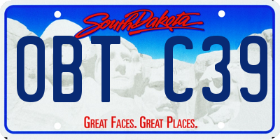 SD license plate 0BTC39