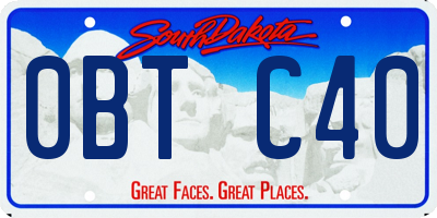 SD license plate 0BTC40