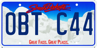 SD license plate 0BTC44