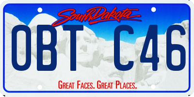 SD license plate 0BTC46