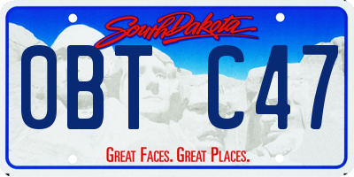 SD license plate 0BTC47