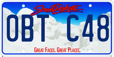 SD license plate 0BTC48