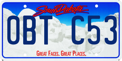 SD license plate 0BTC53