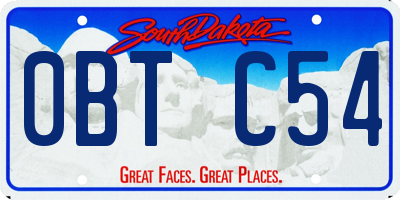 SD license plate 0BTC54