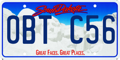 SD license plate 0BTC56