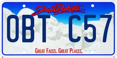 SD license plate 0BTC57