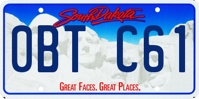 SD license plate 0BTC61