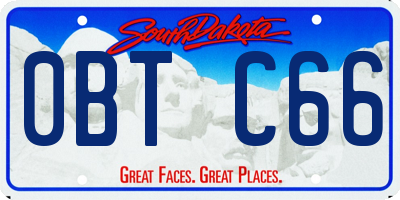 SD license plate 0BTC66