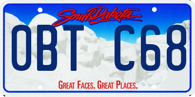 SD license plate 0BTC68