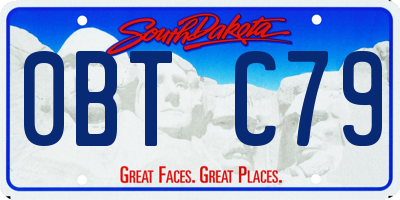 SD license plate 0BTC79