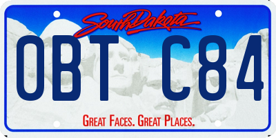 SD license plate 0BTC84