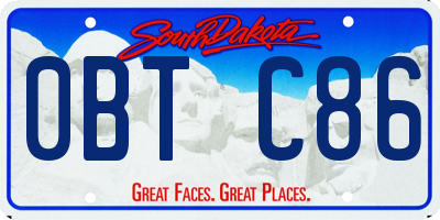 SD license plate 0BTC86
