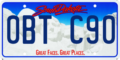 SD license plate 0BTC90