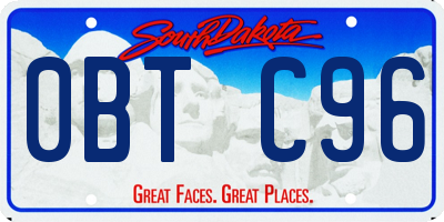 SD license plate 0BTC96